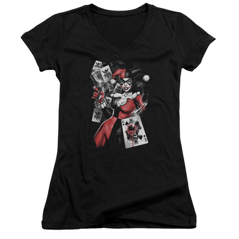 Juniors Sheer Cap Sleeve V-Neck