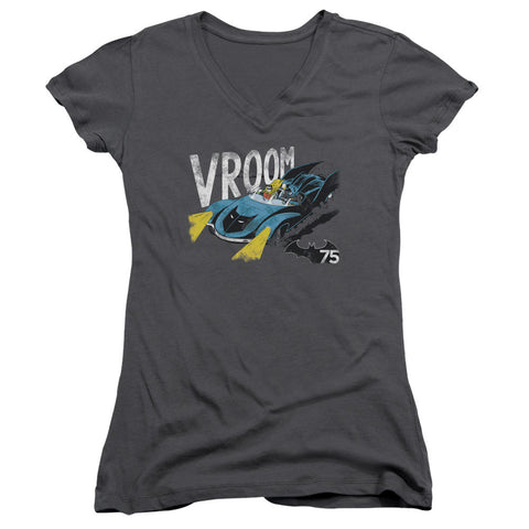 Juniors Sheer Cap Sleeve V-Neck