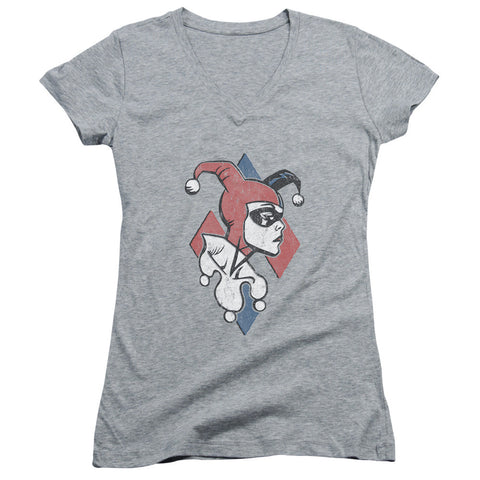 Juniors Sheer Cap Sleeve V-Neck