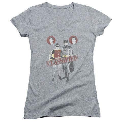 Juniors Sheer Cap Sleeve V-Neck