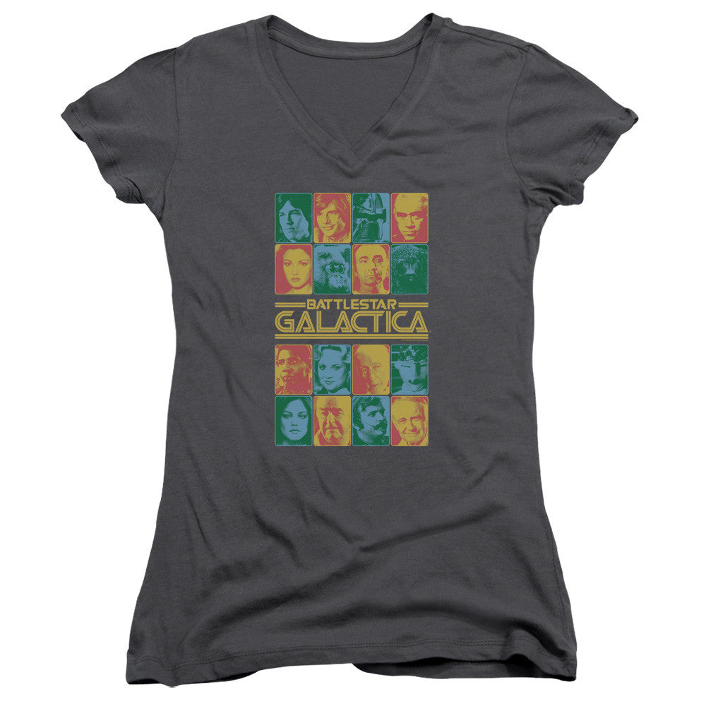 Juniors Sheer Cap Sleeve V-Neck