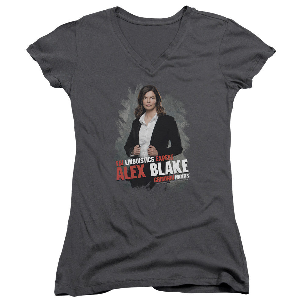 Juniors Sheer Cap Sleeve V-Neck