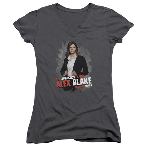 Juniors Sheer Cap Sleeve V-Neck