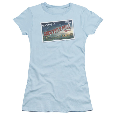 Juniors Sheer Cap Sleeve