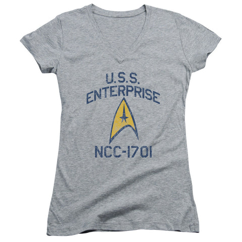 Juniors Sheer Cap Sleeve V-Neck