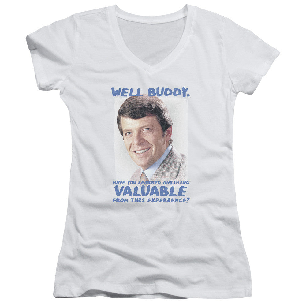 Juniors Sheer Cap Sleeve V-Neck