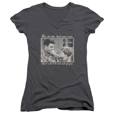 Juniors Sheer Cap Sleeve V-Neck