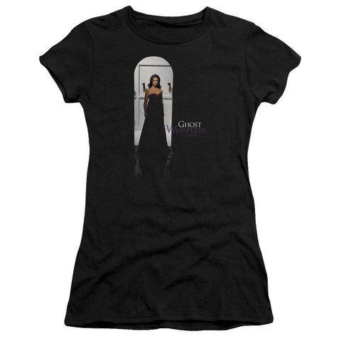 Juniors Sheer Cap Sleeve