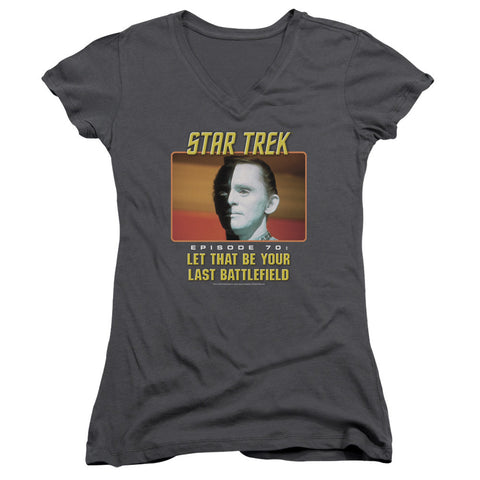 Juniors Sheer Cap Sleeve V-Neck