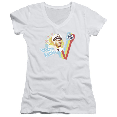 Juniors Sheer Cap Sleeve V-Neck