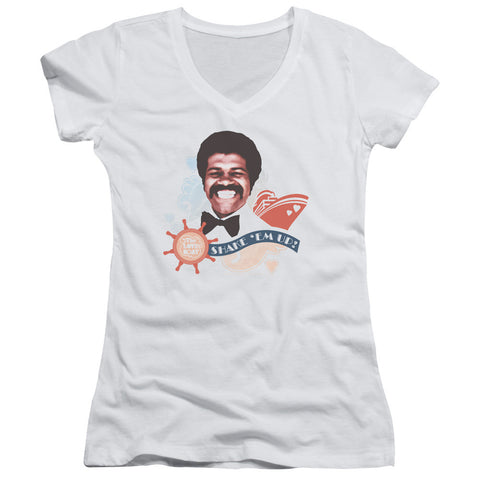 Juniors Sheer Cap Sleeve V-Neck