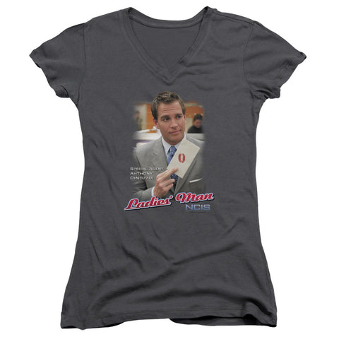 Juniors Sheer Cap Sleeve V-Neck