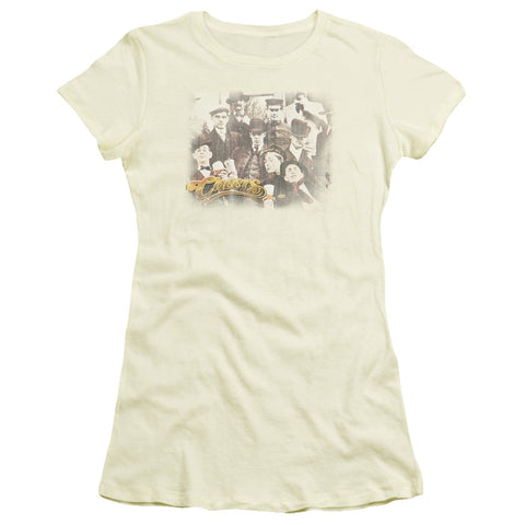 Juniors Sheer Cap Sleeve