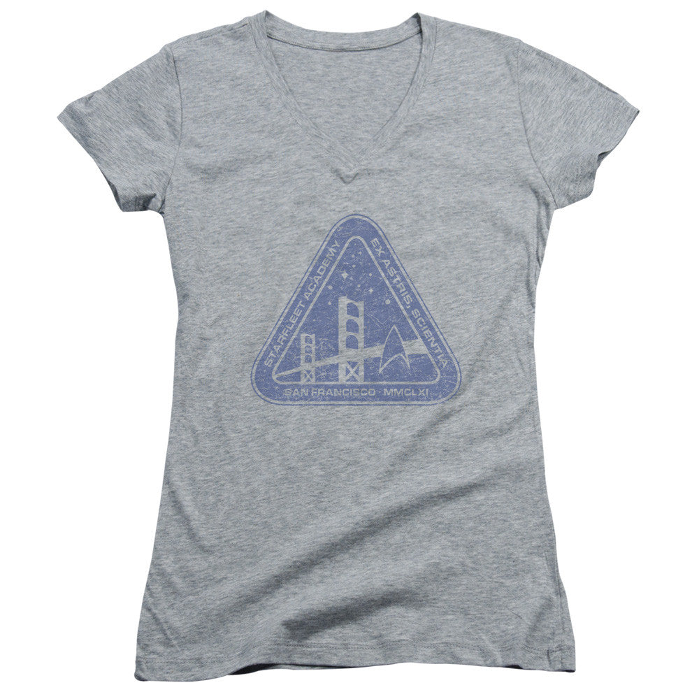 Juniors Sheer Cap Sleeve V-Neck