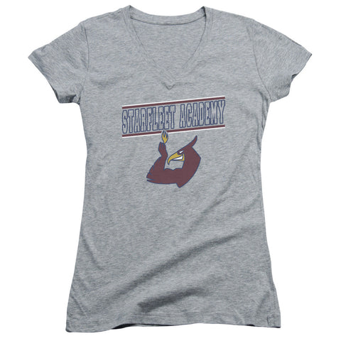 Juniors Sheer Cap Sleeve V-Neck