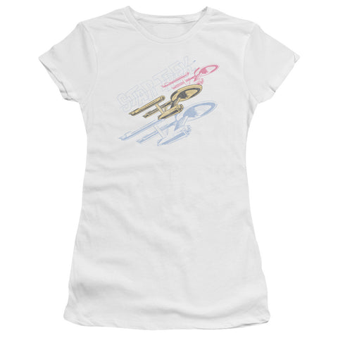 Juniors Sheer Cap Sleeve