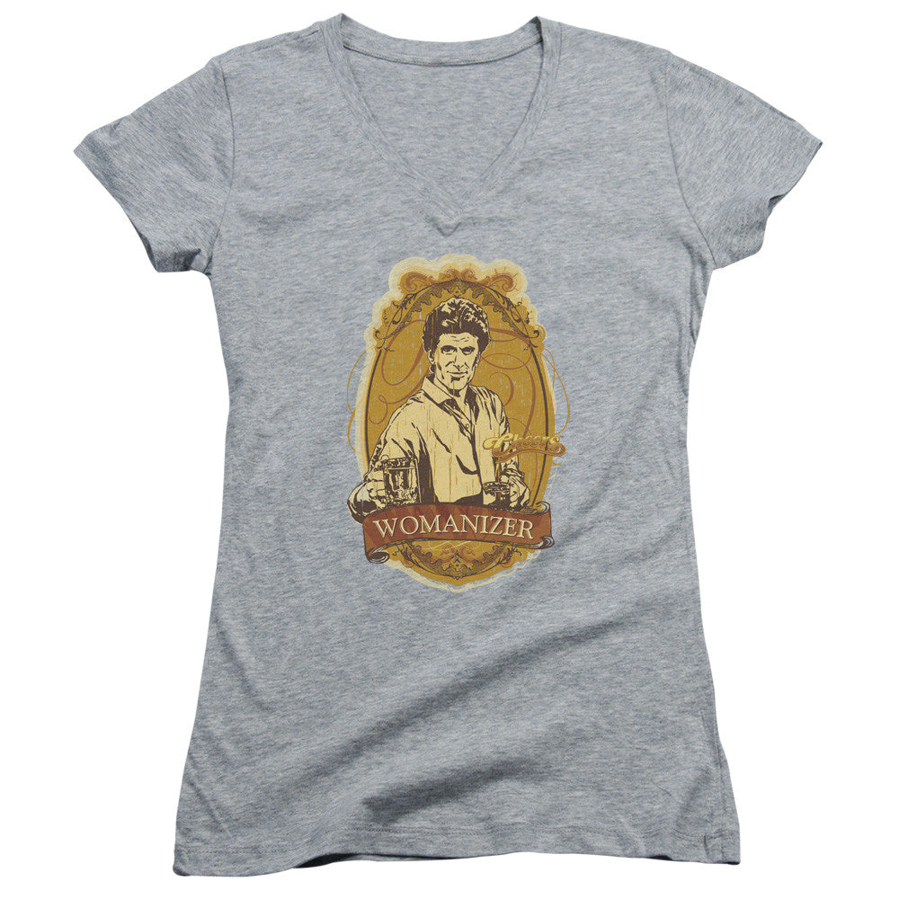 Juniors Sheer Cap Sleeve V-Neck