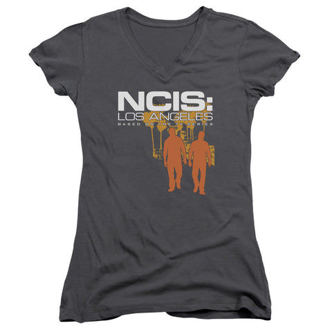 Juniors Sheer Cap Sleeve V-Neck