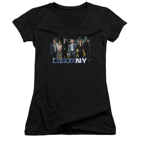 Juniors Sheer Cap Sleeve V-Neck