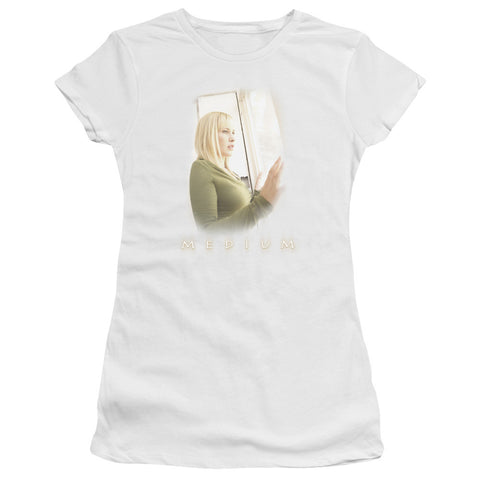 Juniors Sheer Cap Sleeve