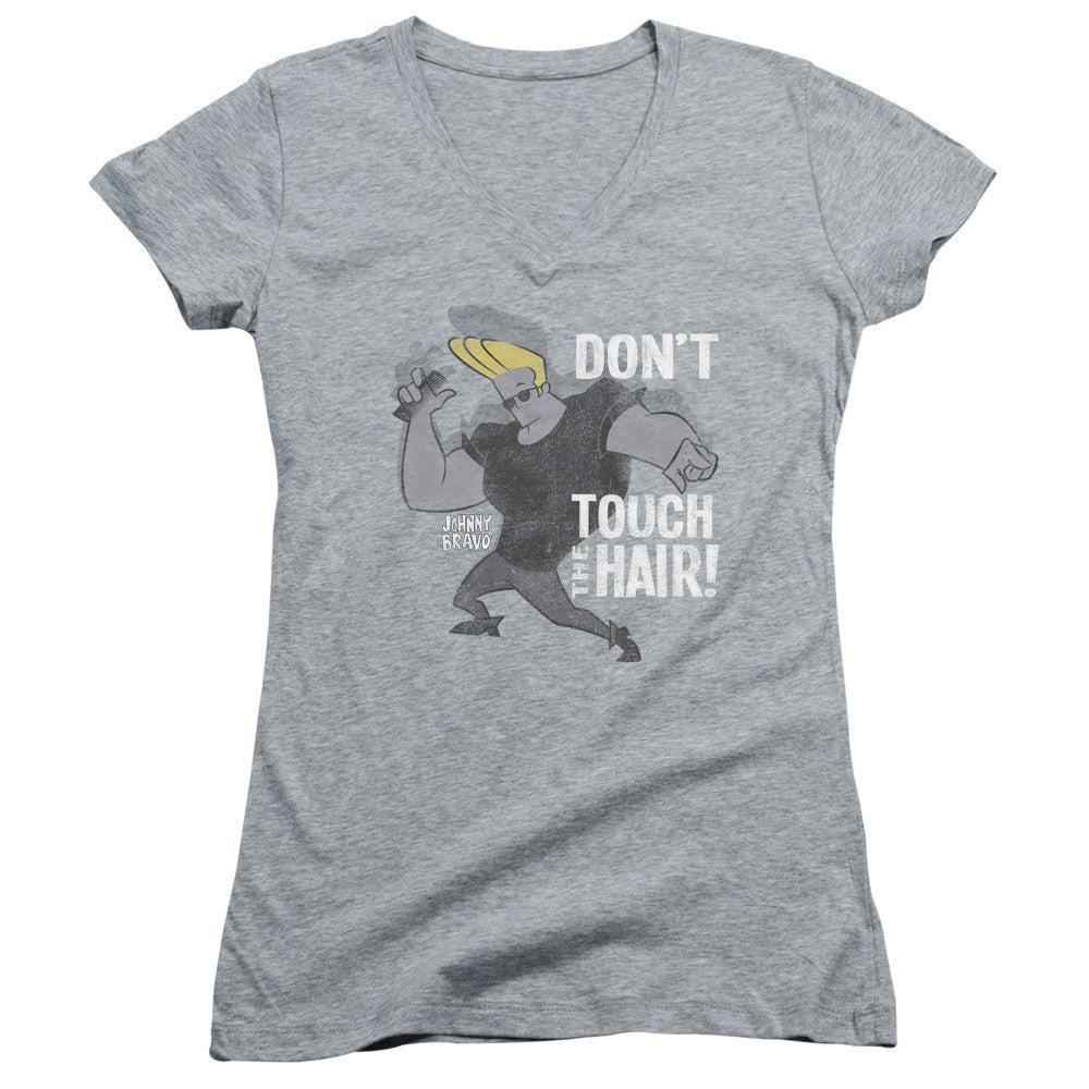 Juniors Sheer Cap Sleeve V-Neck