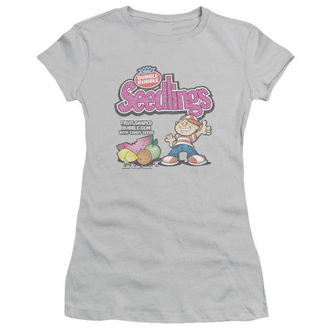 Juniors Sheer Cap Sleeve