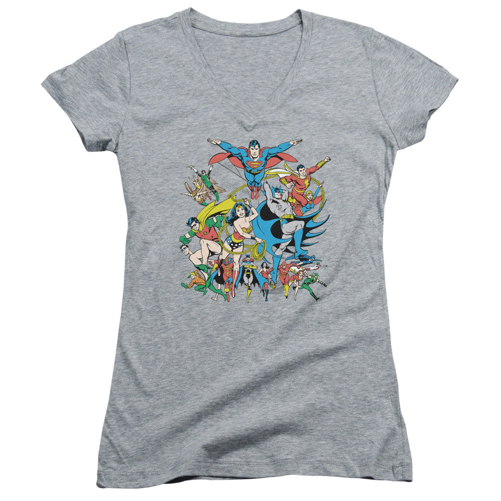 Juniors Sheer Cap Sleeve V-Neck