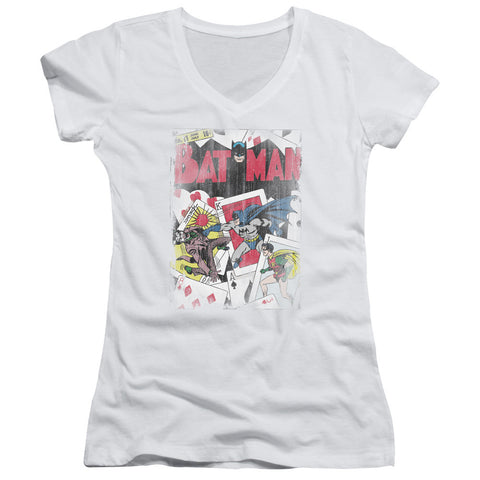 Juniors Sheer Cap Sleeve V-Neck