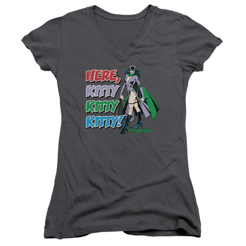 Juniors Sheer Cap Sleeve V-Neck