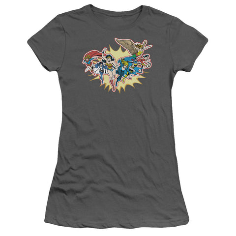 Juniors Sheer Cap Sleeve