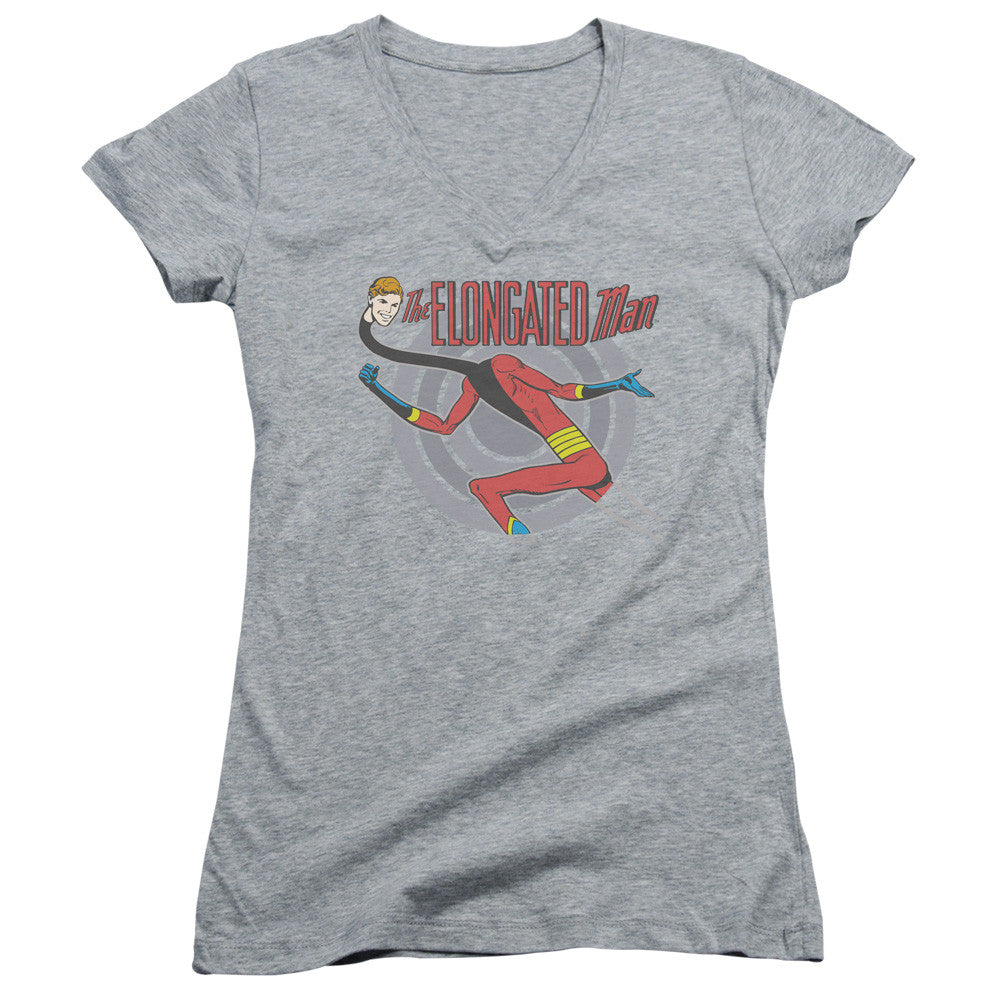 Juniors Sheer Cap Sleeve V-Neck