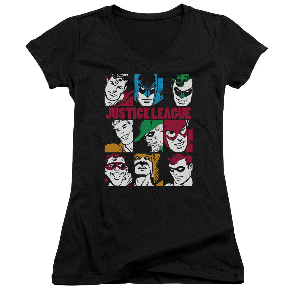 Juniors Sheer Cap Sleeve V-Neck