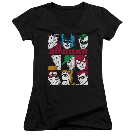 Juniors Sheer Cap Sleeve V-Neck