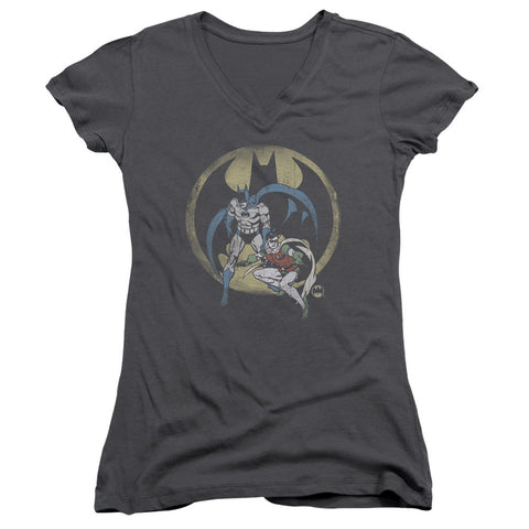 Juniors Sheer Cap Sleeve V-Neck