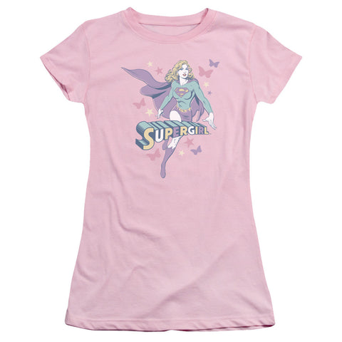 Juniors Sheer Cap Sleeve