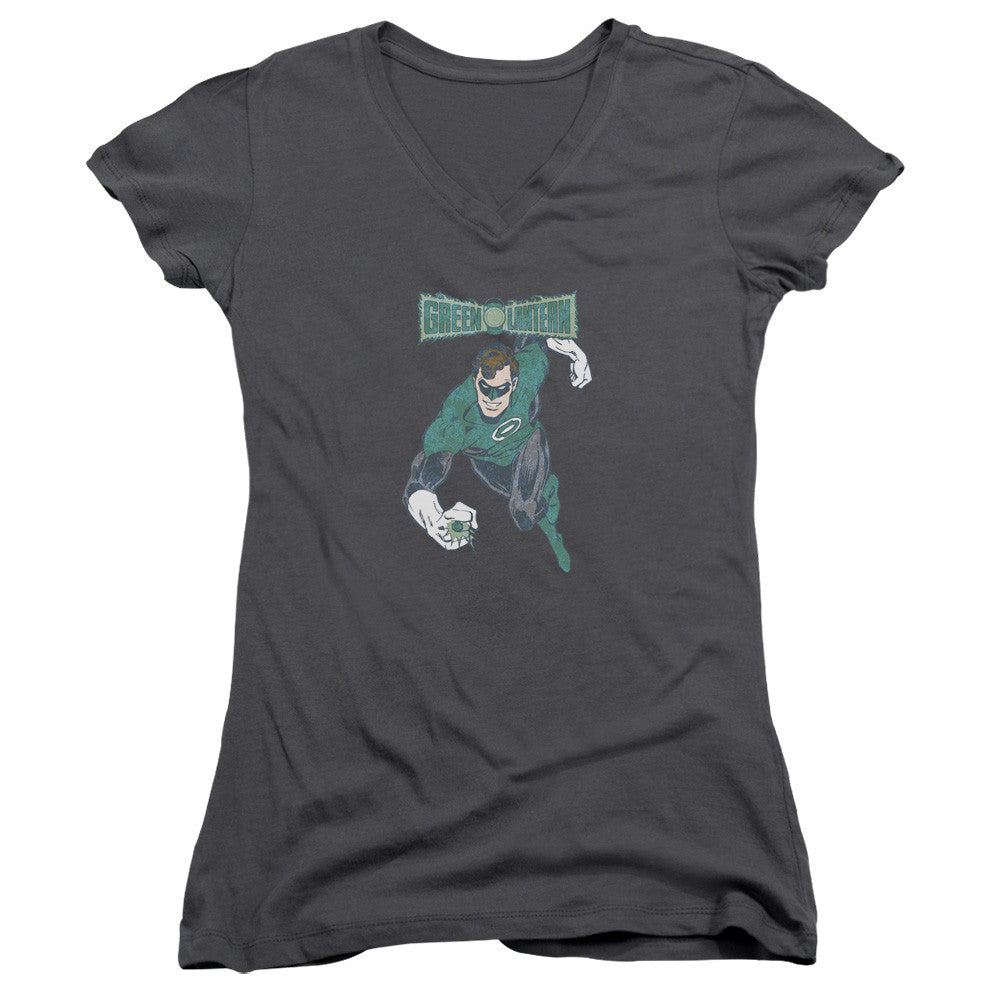 Juniors Sheer Cap Sleeve V-Neck