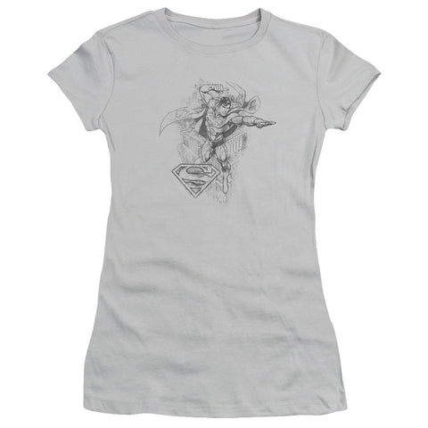 Juniors Sheer Cap Sleeve