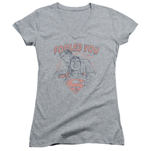 Juniors Sheer Cap Sleeve V-Neck