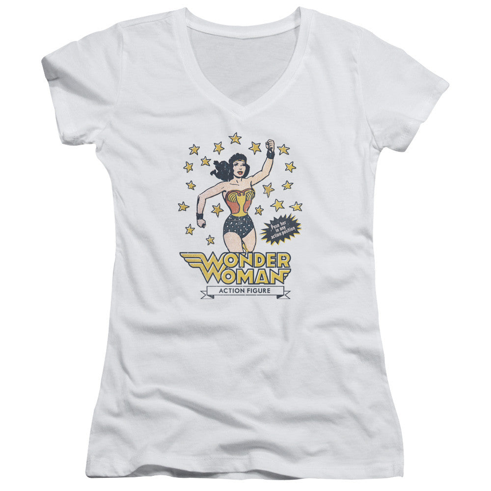 Juniors Sheer Cap Sleeve V-Neck