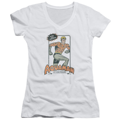 Juniors Sheer Cap Sleeve V-Neck