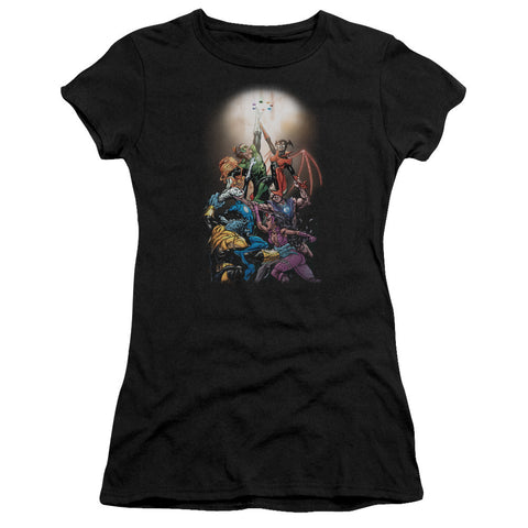 Juniors Sheer Cap Sleeve