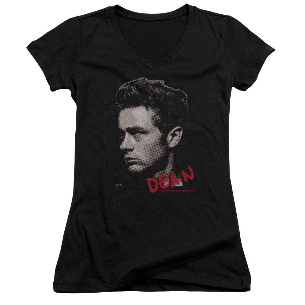 Juniors Sheer Cap Sleeve V-Neck