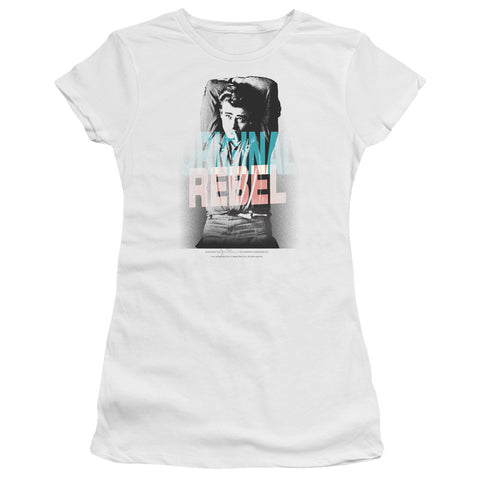 Juniors Sheer Cap Sleeve