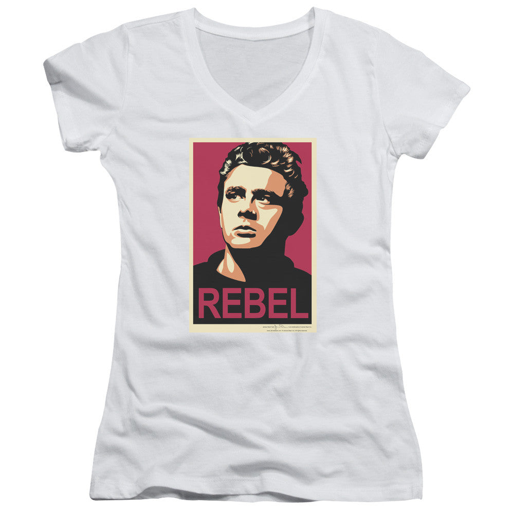 Juniors Sheer Cap Sleeve V-Neck