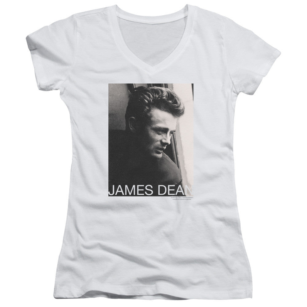 Juniors Sheer Cap Sleeve V-Neck