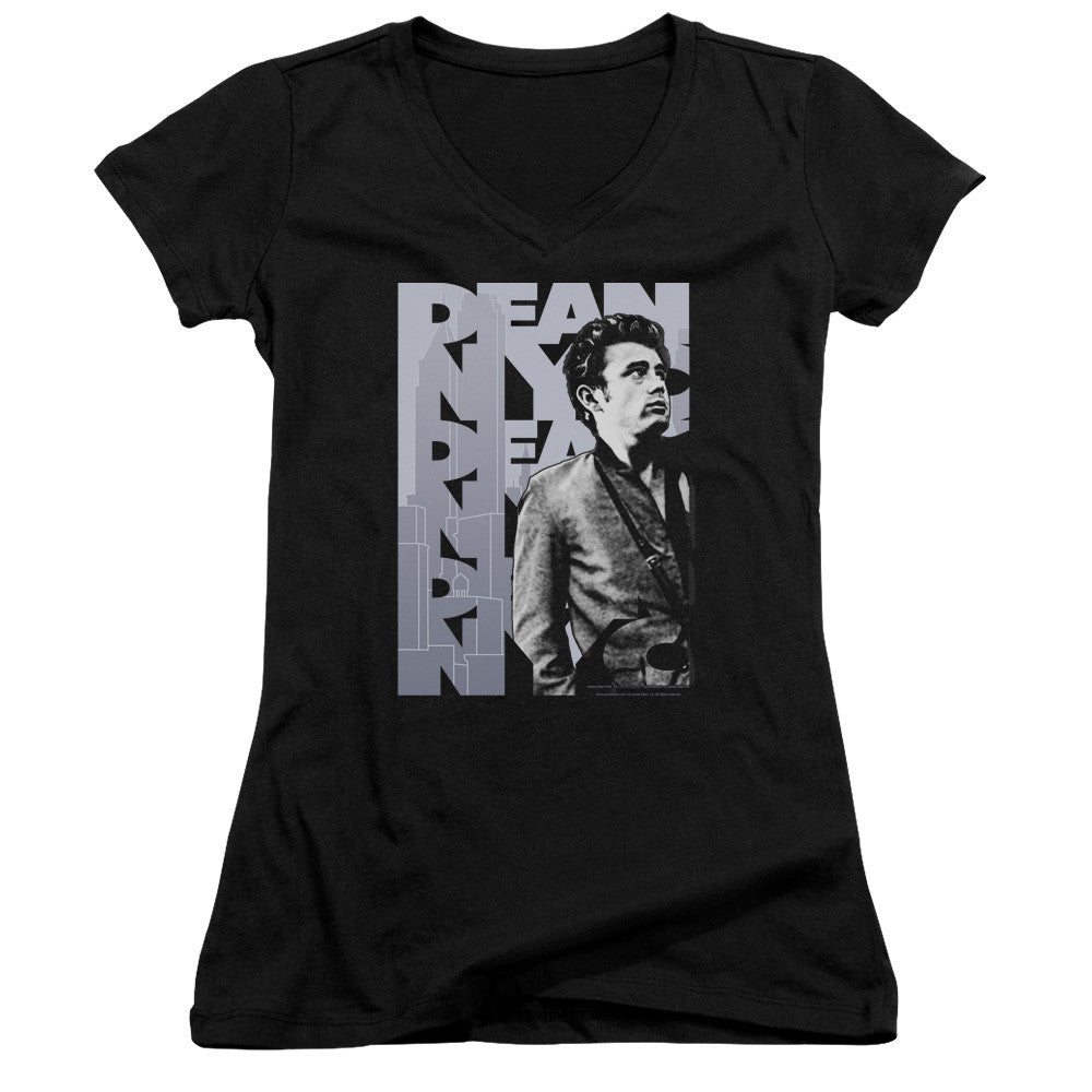 Juniors Sheer Cap Sleeve V-Neck