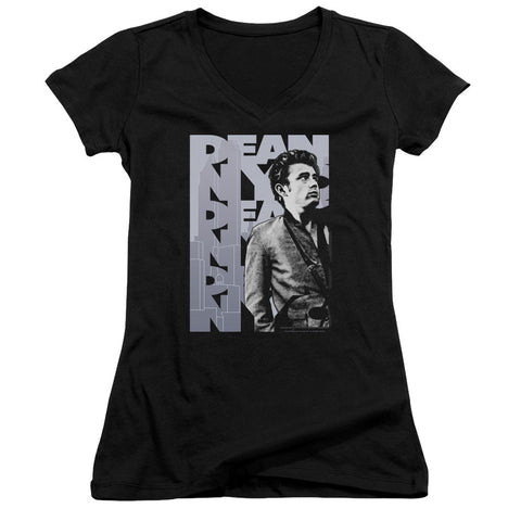 Juniors Sheer Cap Sleeve V-Neck