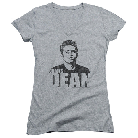 Juniors Sheer Cap Sleeve V-Neck