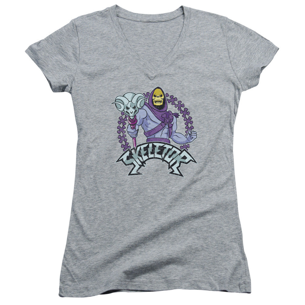 Juniors Sheer Cap Sleeve V-Neck