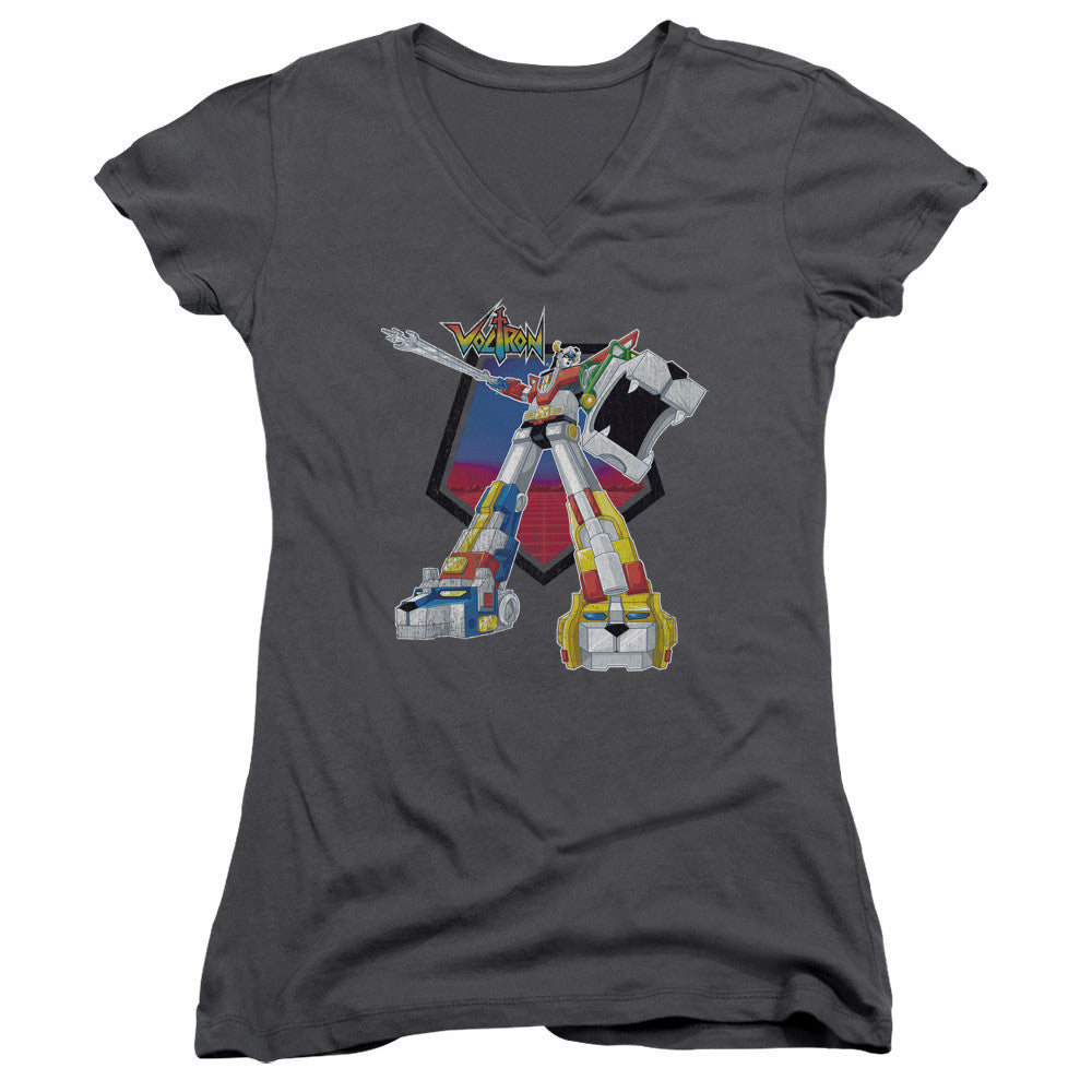 Juniors Sheer Cap Sleeve V-Neck